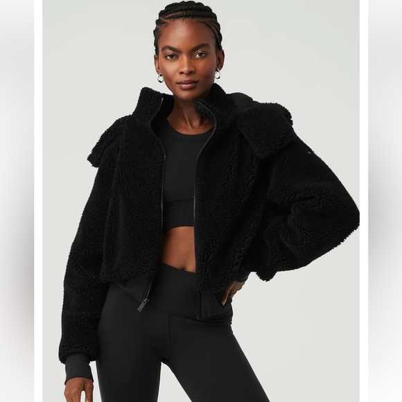 ALO Yoga Jackets & Blazers - Alo foxy Sherpa hooded jacket